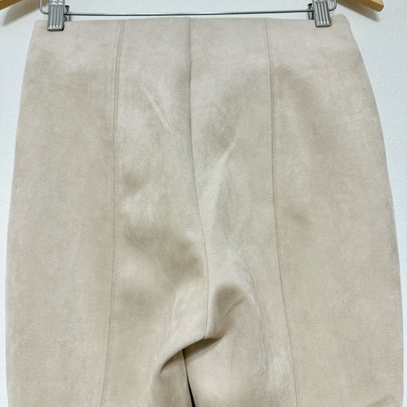 Marc New York Beige Faux Suede Stretch Pull On Women’s Skinny Pants, S - Picture 6 of 8